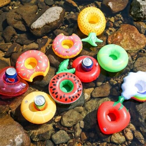 Inflatable Cup Holder Swimming Pool Accessories Drink Floating Pool Float Swimming Ring Party Toys Beach Bar Mini