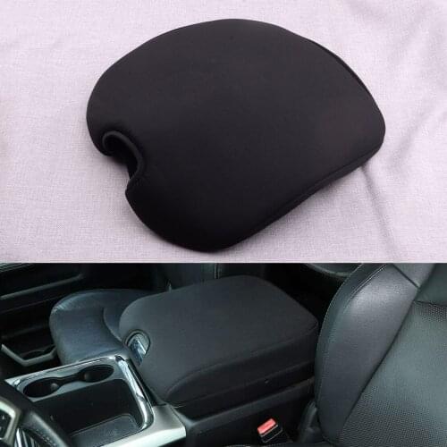 Black Car Front Center Console Cover Armrest Pad Sponge Fit for Dodge RAM 1500 2500 3500 2010 2011 2012 2013 2014 2015 2016 2017