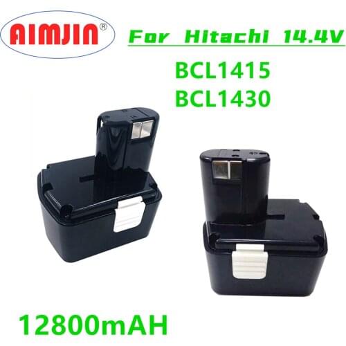Latest Upgrade 14.4V 12800mAh Replaceable Power Tool Battery for Hitachi BCL1430 CJ14DL DH14DL EBL1430 BCL1430 BCL1415