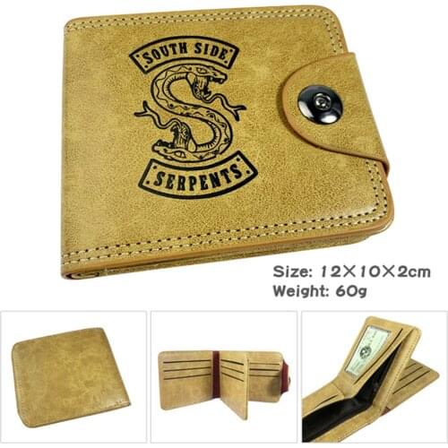 PU Casual Hidden Discount Anime Riverdale Wallet Note Compartment Mens Leather Coin Photo Credit Cards Holder Purses