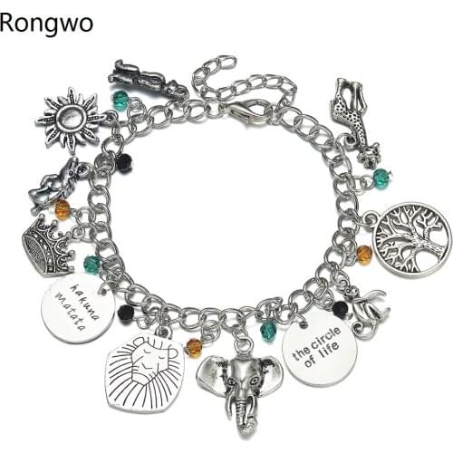 RONGWO Bracelets With Charms
