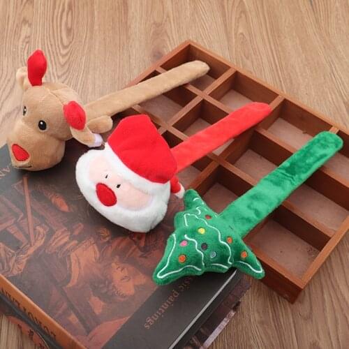 Christmas Decorations With The Same Tiktok Gift Patting Tape Deer Doll Elk Clap Ring Bracelet Christmas Snap Ring