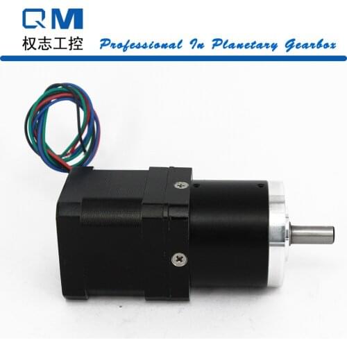 Geared stepper motor nema 17 L=40mm planetary reduction gearbox ratio 30:1 cnc robot pump