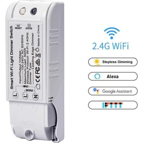 Smart Diy Dimmer Module Light Switch Wireless Controller Home Automation 110-240V Voice Control Wifi Dimmer Switch