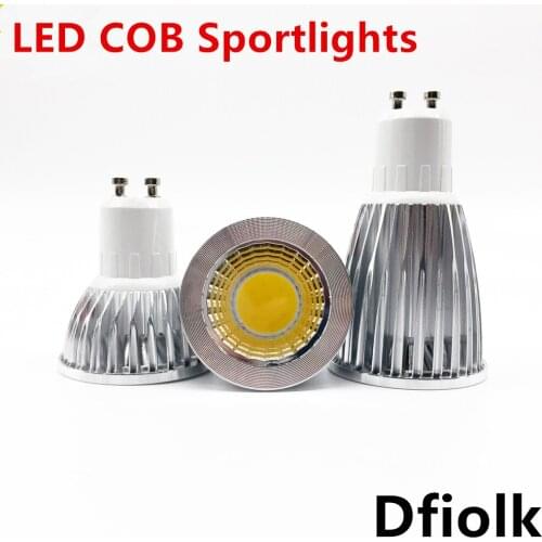 Super bright GU10 light bulb dimmable warm / white 85-265V 6W 9W 12W GU10 COB lamp LED GU10/E27/E14 LED spotlight
