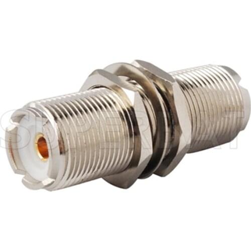 Superbat UHF Jack to UHF SO-239 Female Bulkhead-British Version RF Adapter Coaxial Connector