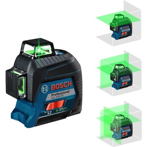 Bosch Laser Level 12 Lines 3D Cross Line Green Laser Beam Line Self-Leveling 360 Vertical & Horizontal Cross Super Powerful