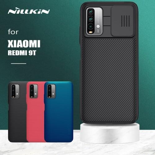 Nillkin for Xiaomi Redmi 9T Camshield Slide Camera Protection Cover Slim PC Frosted Shield for Xiaomi Redmi 9T 9 Power Cases