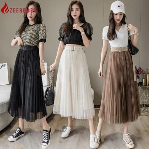 Женские плиссированные юбки ZEEROMER China At AliExpress