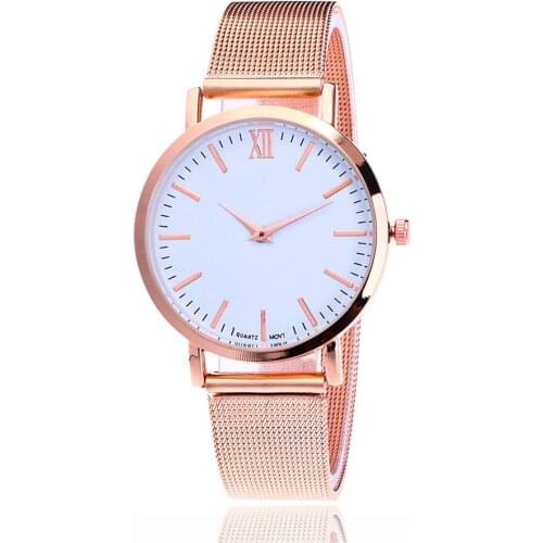 Fashion Top Luxury Rose Gold Women Watches Mesh Stainless Steel Watches Elegant Female Clock Ladies Wrist Watch Relogio Feminino