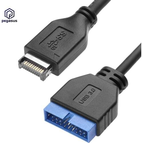 0.3m USB 3.1 Type-E Male to USB 3.0 20 Pin Female Extension Cable Adapter For ASUS