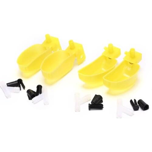 4pcs/lot 2 left+2 right bird drinking quail drinker pigeons water bowl poultry drinking cup quail cages farm pet equipment