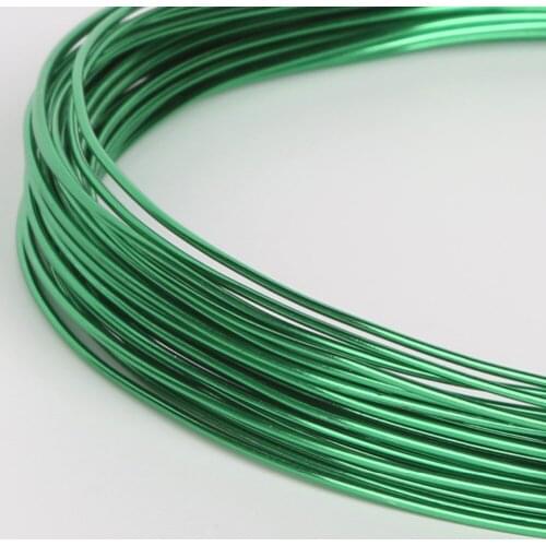 Anodized Soft Aluminum Metal Beading Wire DIY Jewlery Craft Findings Making Floristry Versatile Painted Dark Green 1/1.5/2/2.5mm