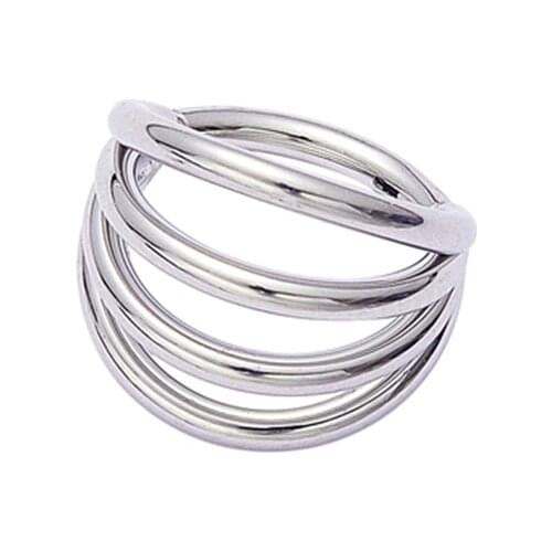 ASTM F136 Implant Grade Titanium 4 Layers Stacked Hinged Clicker Body Piercing Jewelry