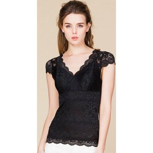 Real silk knitting flowers hollow out toning the body woman, backing silk blouse with short sleeves spring 2902