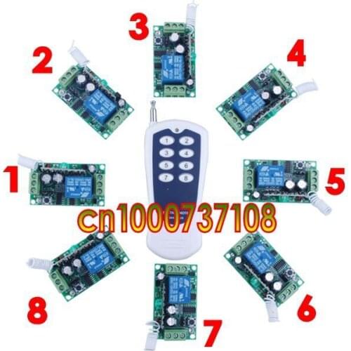 DC12V10A Learning Code Wireless Remote Control Switch System Radio switch Smart home control system