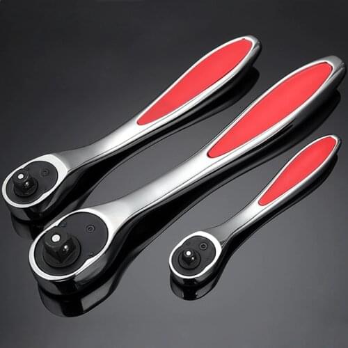 1/4",3/8",1/2" Ratchet Handle Wrench Quick CR-V Universal Socket Torque Wrenches 72 Teeth Ratchet Spanner Auto Repair Tools