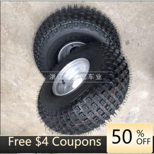 Karting Parts Modified Four-Wheel Motorcycle Car Beach Car 20X7-8 Inch Square Tire with Wheel Hub