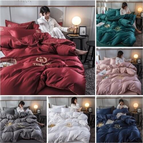 3/4 Pcs Luxury European Style Duvet Cover Set Silk Cotton Bedding Quilt Cover Pillowcase Queen King Size Duvet Cover Set