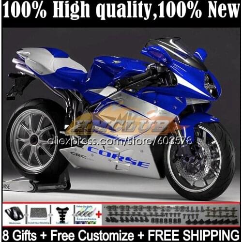 Body For MV Agusta F4 R312 750S 1000 R 750 1000CC Kit 51CL.57 1000R 312 1078 1+1 2005 2006 MA MV F4 05 06 Fairings dark blue