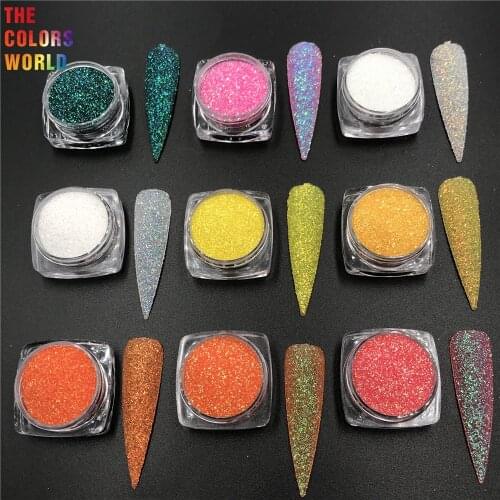 Cosmetic Grade Iridescent Rainbow Nail Glitter ногти дизайн светящиеся Henna Tattoo Tumbler Crafts Manicure Festival Accessories