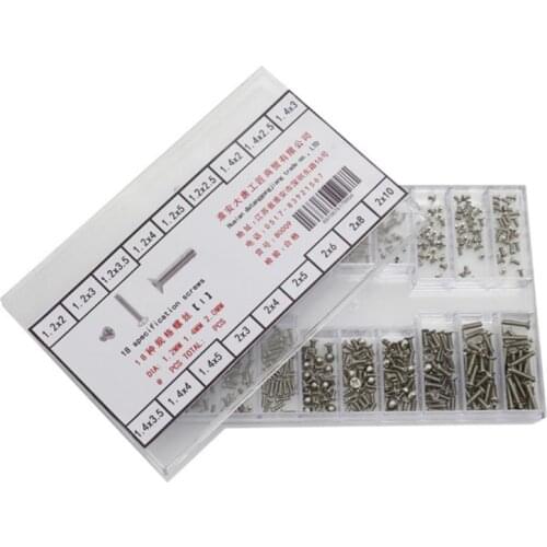 18 kinds Assorted Screws Repair Kit Tool Watch Clock Eye Glasses Repair Accessories Screwdriver For Watchmaker Repair Parts Tool