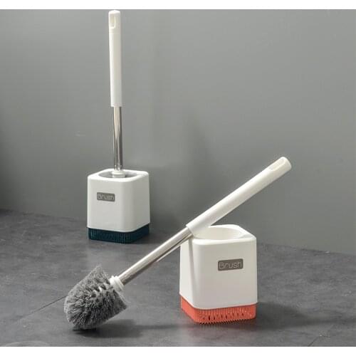 Drain Toilet Brush Set Creative Wall-mounted Cleaning Toilet Bathing Brushes with Holders Durable WC Accessories Home Cleaner