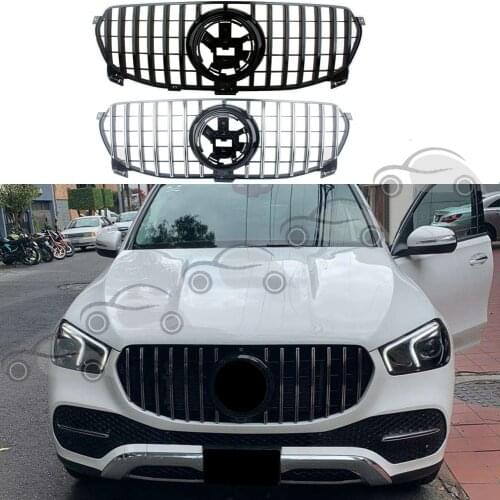 Front Bumper Racing Grill Billet Grille Cover For Mercedes-Benz W167 GLE-Class 2020 2021 General