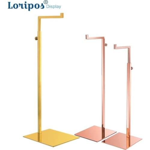 Gold Silvery Hook Stand Hanging Bracket Table Handbag Display Stand Handbag Display Rack Desk Bag Display Stand Rack Wig Holder