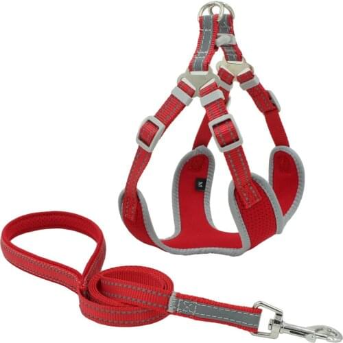 Pet Supplies Reflective Dog Collar Harness For Large Medium Small Dog Leads Chest Straps Comfortable Harnesses Vest Pet Supplies