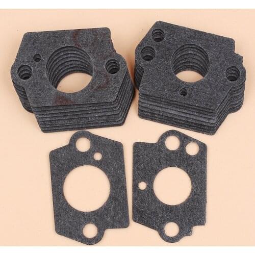 10Set Carburetor Gasket Fit HUSQVARNA 51 55 50 136 137 141 142 36 41 142E 123 223 323 325 326 327 124 125 128 Chainsaw Trimmers