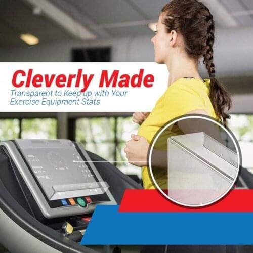 K1KF Clear Acrylic Reading Rack Treadmill Book Magazine Tablet Holder Thick Consoles for Exercise Equipment