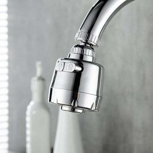 360° Adjustable Kitchen Faucet Stainless Steel Metal Nozzle Spout Water Saving Filter Bathroom Sink Tap Faucet Extender