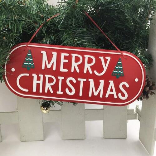 Christmas Decoration Supplies Creative Christmas WELCOME Letter Card Shopping Mall Window Hanging Pendant Ornament Gifts