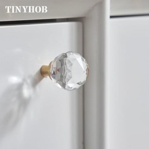Crystal ball Handles for Furniture Cabinet Kitchen Handles Drawer Knobs Desk Drawer Handle Cupboard Pulls