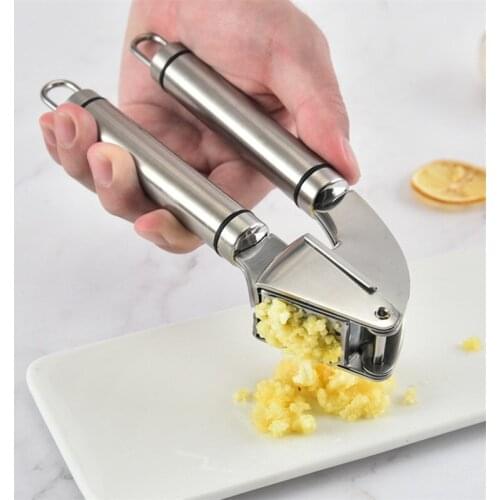 Manual Garlic Press 304 Stainless Steel Garlic Crusher Creative Multifunctional Garlic Mincer Kitchen Gadgets Vegetable Tools