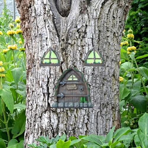 Courtyard Garden Miniature Fairy Trees Decors Patio Lawn Ornament Garden Decoration Outdoor Jardineria Sculptures Kids Gifts