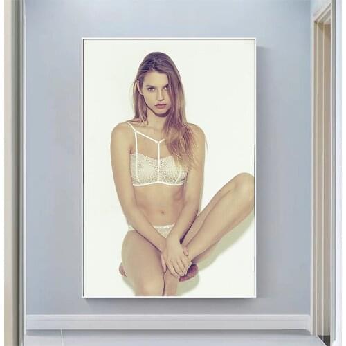 Silk Cloth Wall Poster Karolina Warzecha Sexy Model Star Art Home Decoration Gift