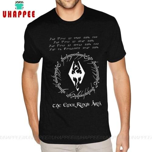 Skyrim Short Sleeve Tshirt 5XL Male Novelty Tees Shirt