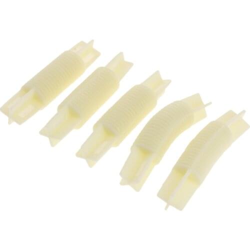 5Pieces 26mm/28mm Bay Window Curtain Pole Corner Bend Joint Elbow Connector Beige