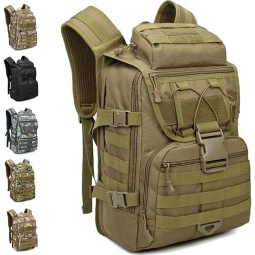 40L Large Capacity Men Army Tactical Backpack Military Bags Outdoor Rucksack Molle Pack For Trekking Camping Hunting Hiking Bag