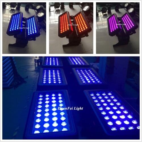 4Unites outdoor led building lighting 96x10w led city color rgbw waterproof led wall washer city light led