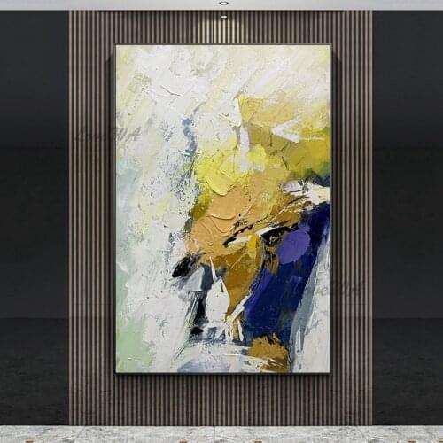 100% Hand-painted Dark Color Abstract Oil Painting Heavy Textured Acrylic Paintings Wall Decorative Canvas Picture Artwork