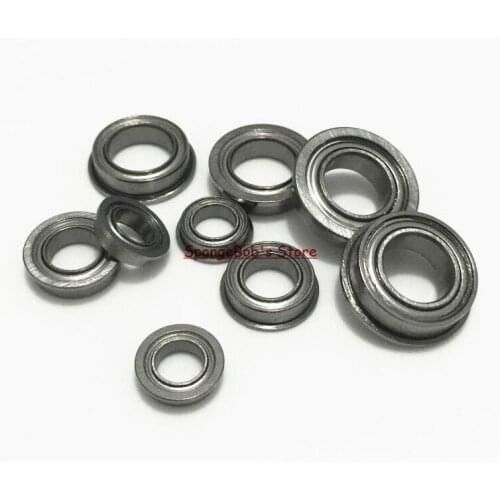 15pcs/Lot MF62ZZ MF62 ZZ 2x6x2.5mm Miniature Flange Bearing Thin Wall Deep Groove Ball Radial Ball Bearing