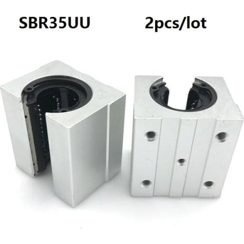 2pcs/lot SBR35UU SME35UU Open Type Linear Ball Bearing Block for SBR35 35mm linear guide/rail for CNC parts