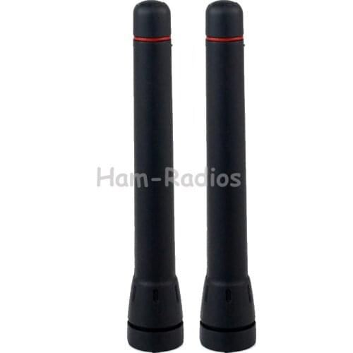 2PCS Walkie Talkie UHF 400-470MHz Short Antenna for ICOM F21 F43 F80 F4001 F4161 Two-way Radio antenna