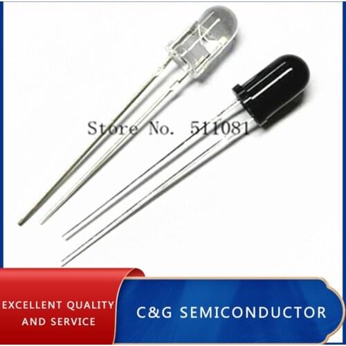 50pairs 5mm 940nm LEDs infrared emitter and IR receiver diode diodes