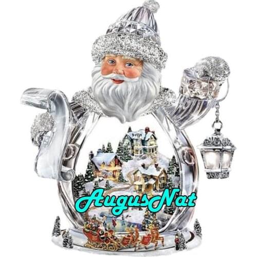 Christmas snowball diamond painting santa claus daimond mosaic diamant borderie winter puzzle picture diamont embroidery gifts