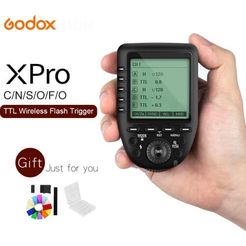 Godox Xpro-C Xpro-N Xpro-S Xpro-F Xpro-O Xpro-P 2.4G TTL Wireless Trigger Transmitter for Canon Nikon Sony Fuji Olympus Pentax