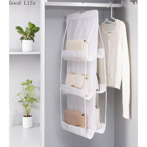 Household Handbag Storage Hanging Bag Wall-Mounted Cloth Dustproof Closet Pocket Storage Rack